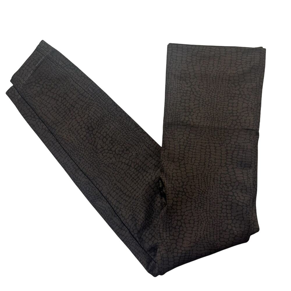 Spanx Brown Black Seamless Animal Print Leggings