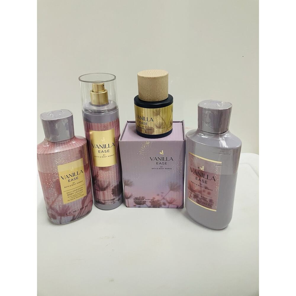 Vanilla Ease Perfume EDP 1.7oz, Body Wash, Lotion, Mist Bath And Body Works RARE