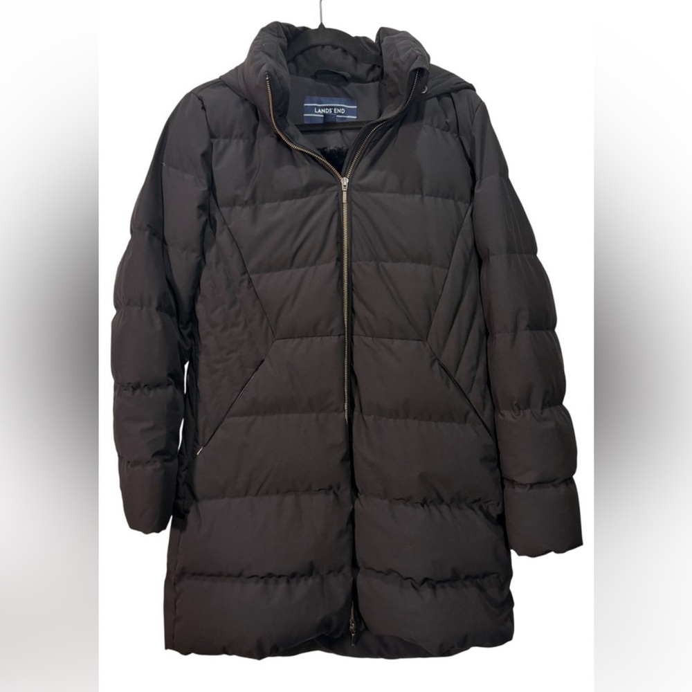Lands' End Women's Black Down Coat
