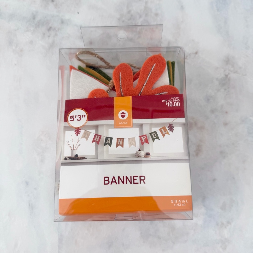 Thanksgiving Colorful “Thankful Banner” Garland