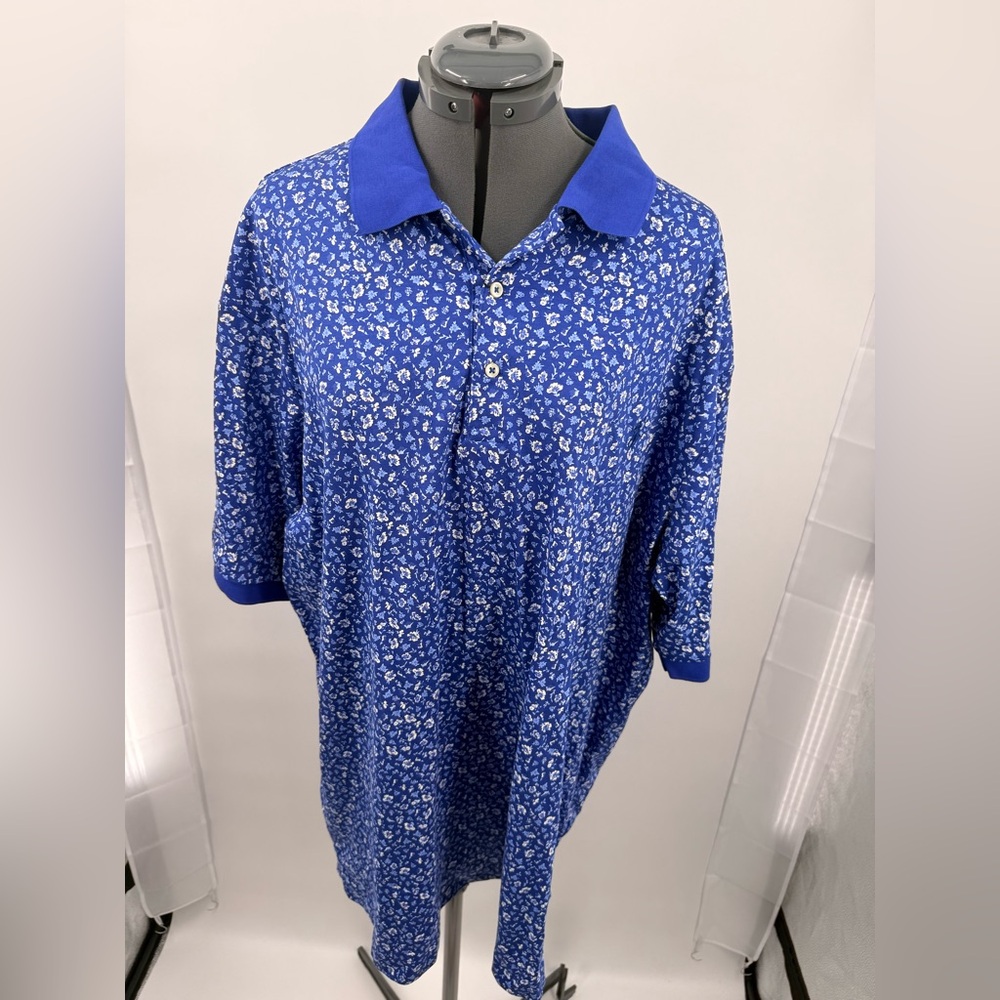 Ralph Lauren Polo Blue Floral Men's Shirt Size 2XLT NWT