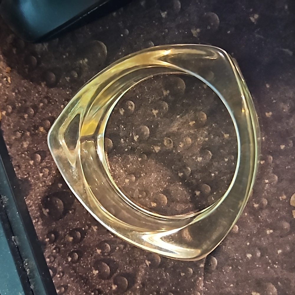 Vintage Lucite Three Sided Bracelet