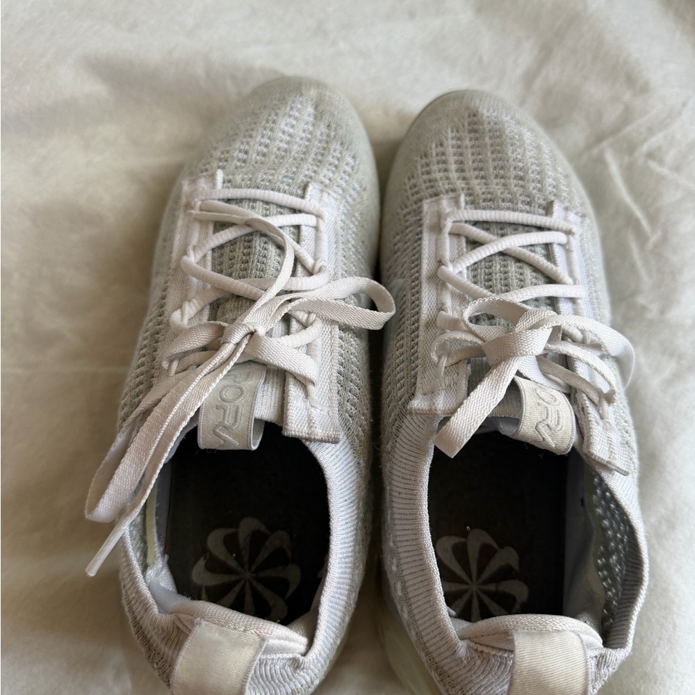 Nike Light Gray Flyknit Sneakers - Picture 3 of 7