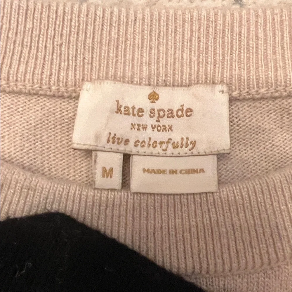 Kate Spade Bow Sweater Cream Size M - Picture 4 of 5