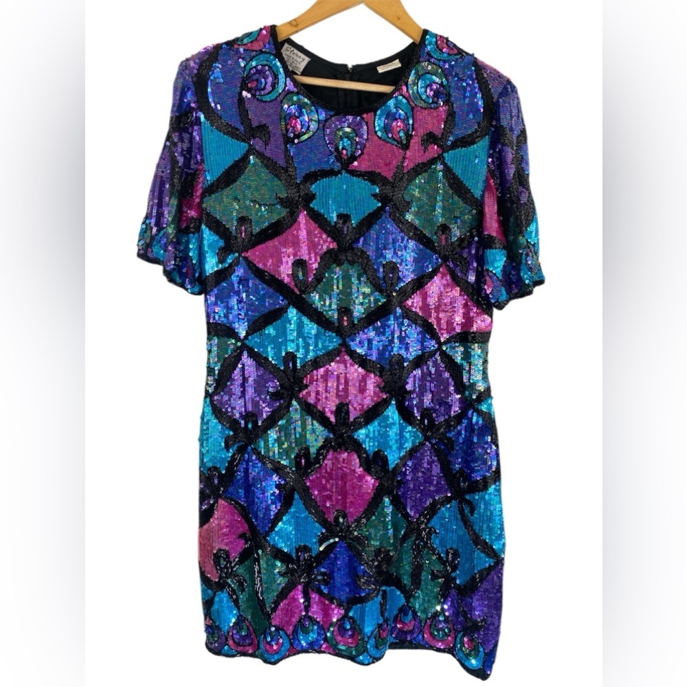 Stenay Multicolor Sequin Mini Dress