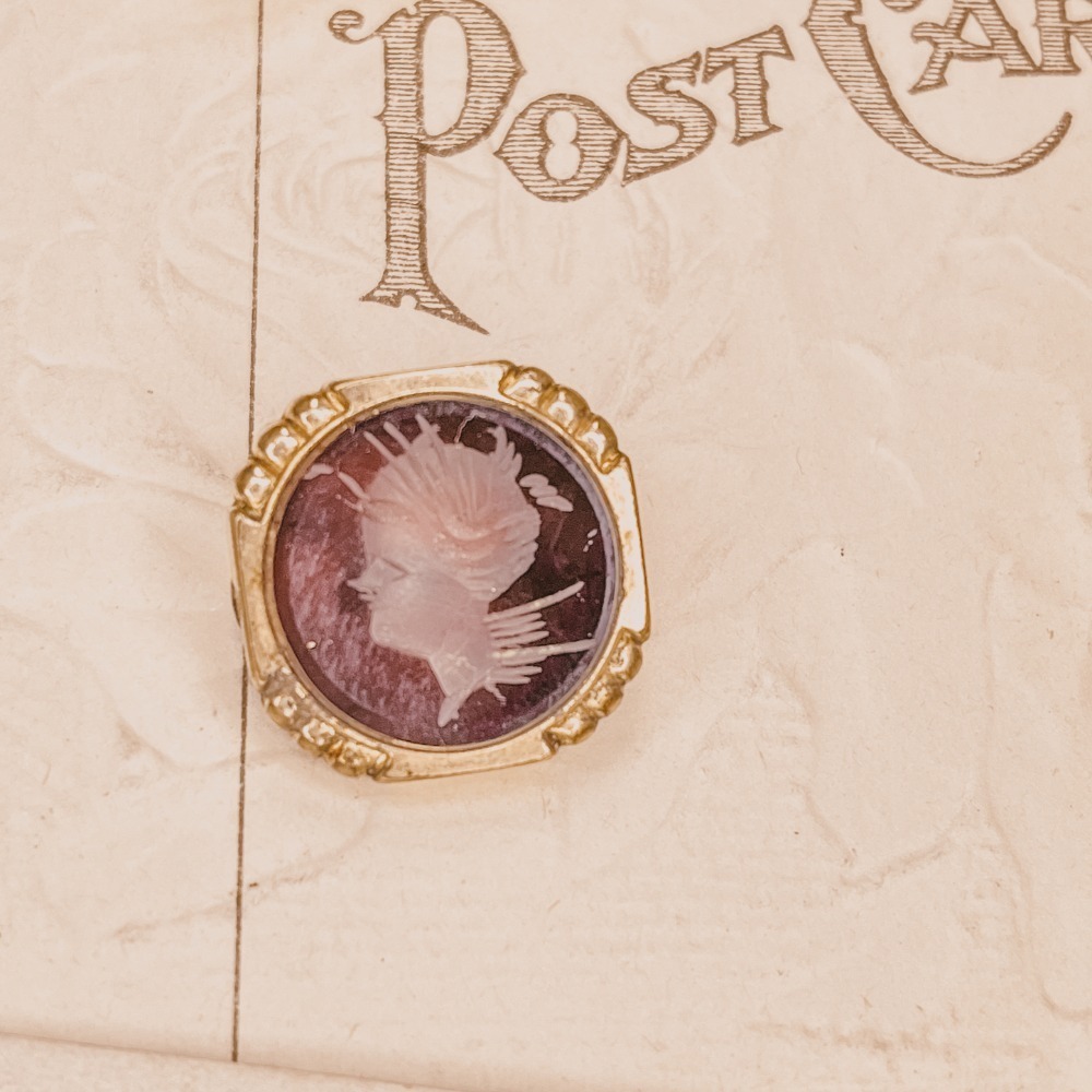 Antique Intaglio Brooch - Picture 4 of 6