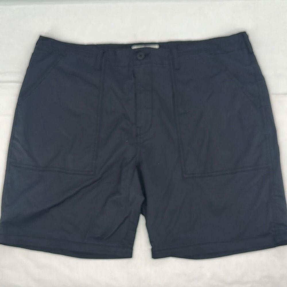 Lucky Brand Swim Trunks 40 Saturday Stretch Black Swimsuit Shorts Mesh Lining