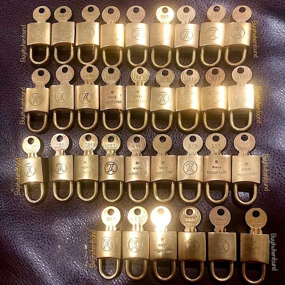 LOUIS VUITTON LV Assorted Lock and Key 200 Series Rare Authentic HTF - Picture 1 of 16