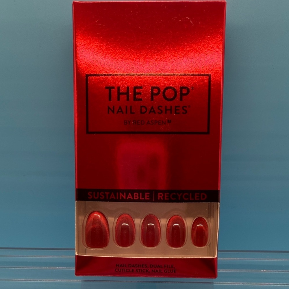 The Pop Nail Dashes by Red Aspen - Red Press-On Nails