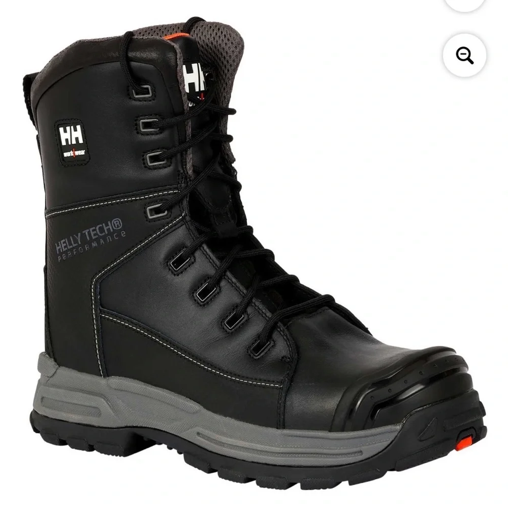 Helly Hansen Denison 8” Waterproof Blk and Gray Tech Boots NEW in BOX SZ 9.5,10 - Picture 1 of 6