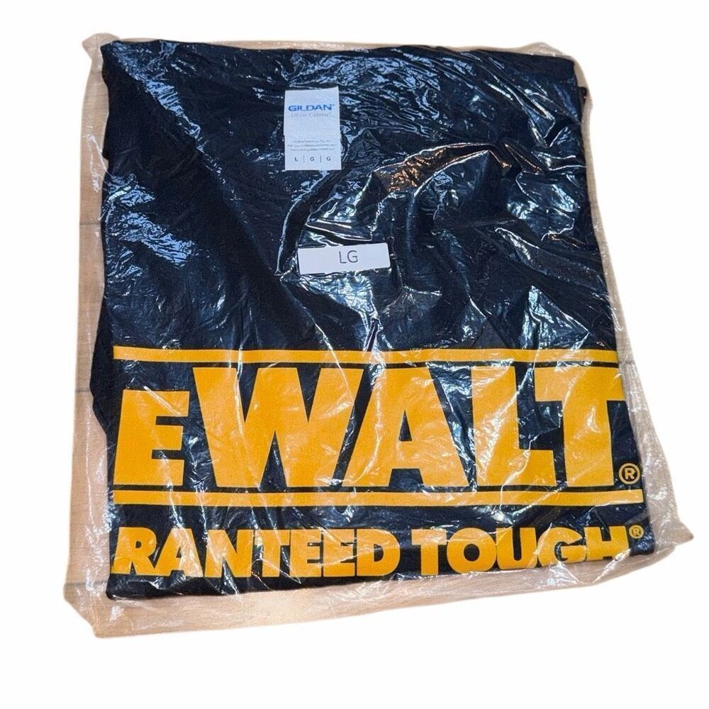 Dewalt "Guarenteed Tough" T-Shirt Size large "Authentic From Dewalt"