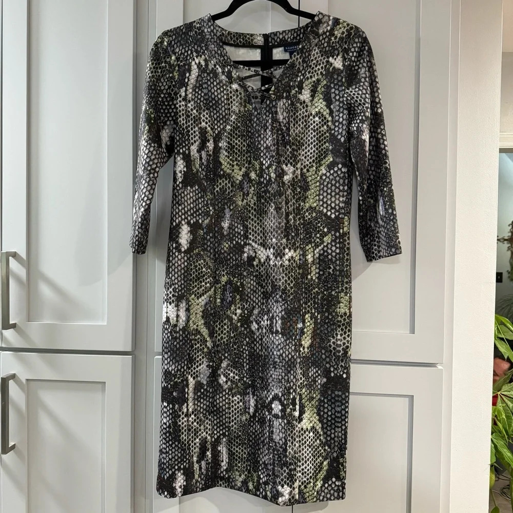 Doncaster Collection Snakeskin‎ Dress Size 2 NWOT