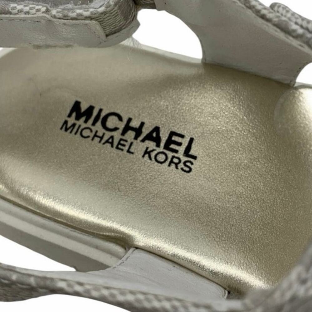 Michael Kors Signature Logo T-Strap Sandals - Vanilla - Picture 7 of 7