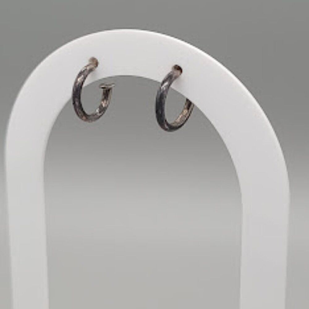 Vintage Unbranded .925 Small Hoops