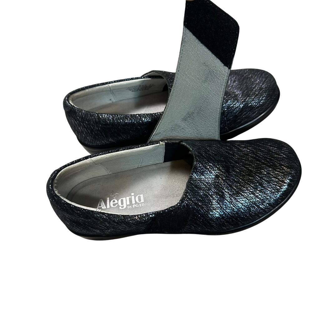 Alegria Women's Lauryn Nubuck Slip-On with Cross Strap Shoe - Picture 6 of 8