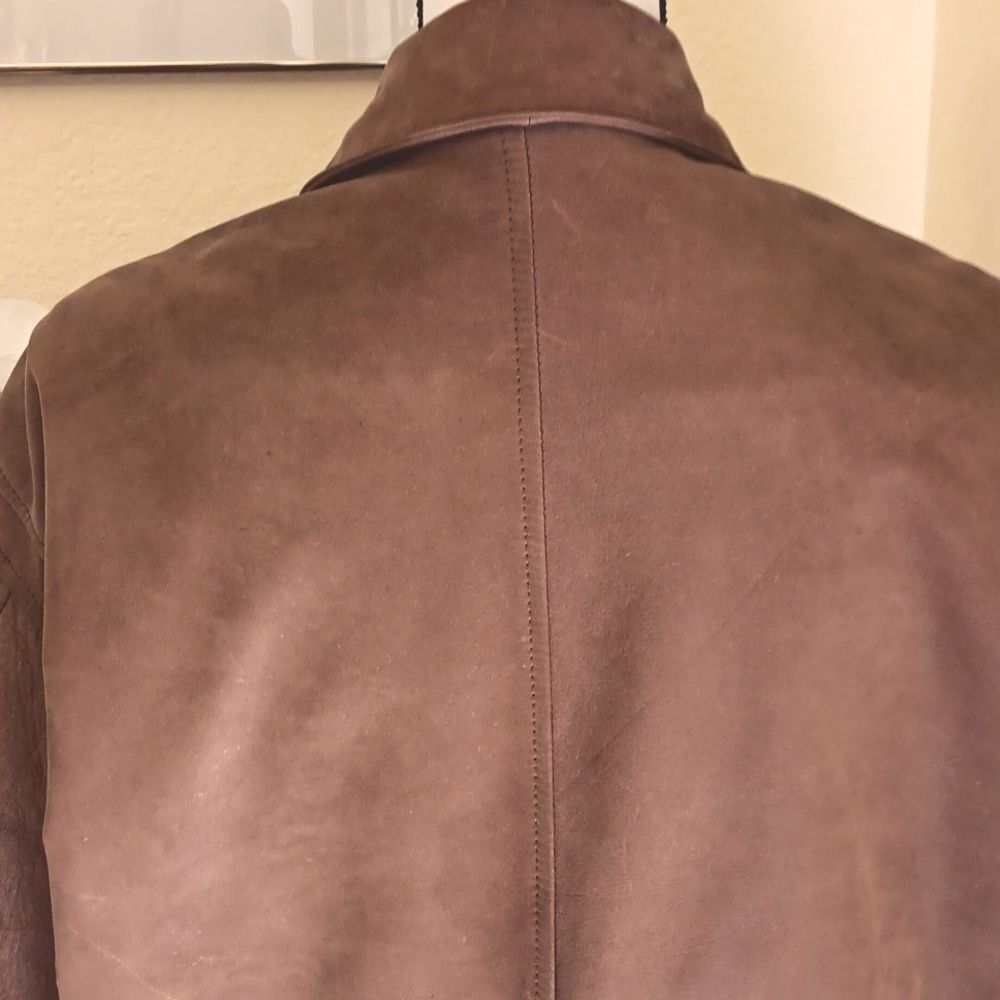 Vintage Mixed Blues Bomber Style Leather Jacket. Vintage. Y2K. Outdoor. - Picture 7 of 15