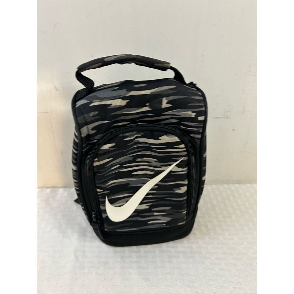 Nike lunch bag zipper black gray 7"x11"‎ - Picture 2 of 6