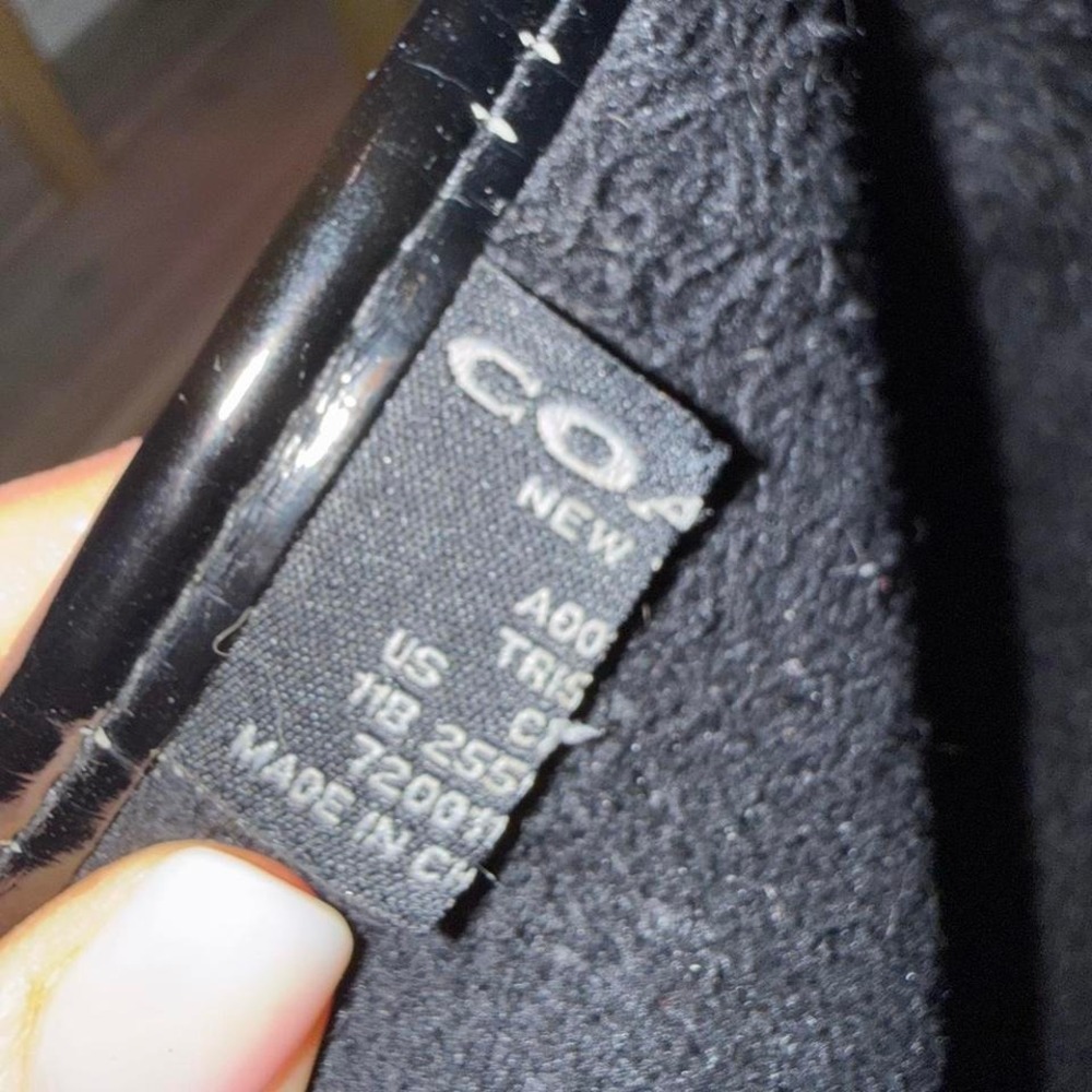Coach black rain boots with silver hardware. Size US 11 #rainyday #boots - Picture 8 of 8