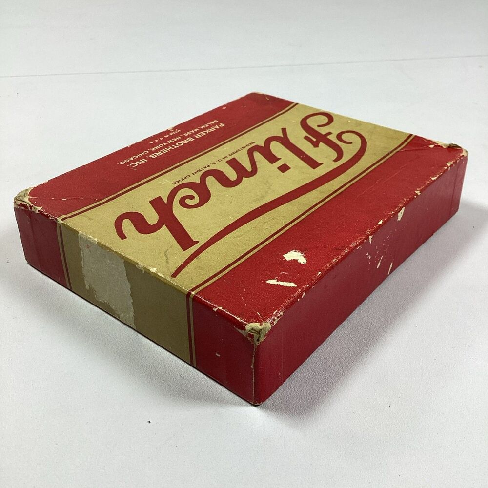 Vintage Flinch Card Game Complete Parker Brothers 1938 Classic Family Red Box - Picture 3 of 12