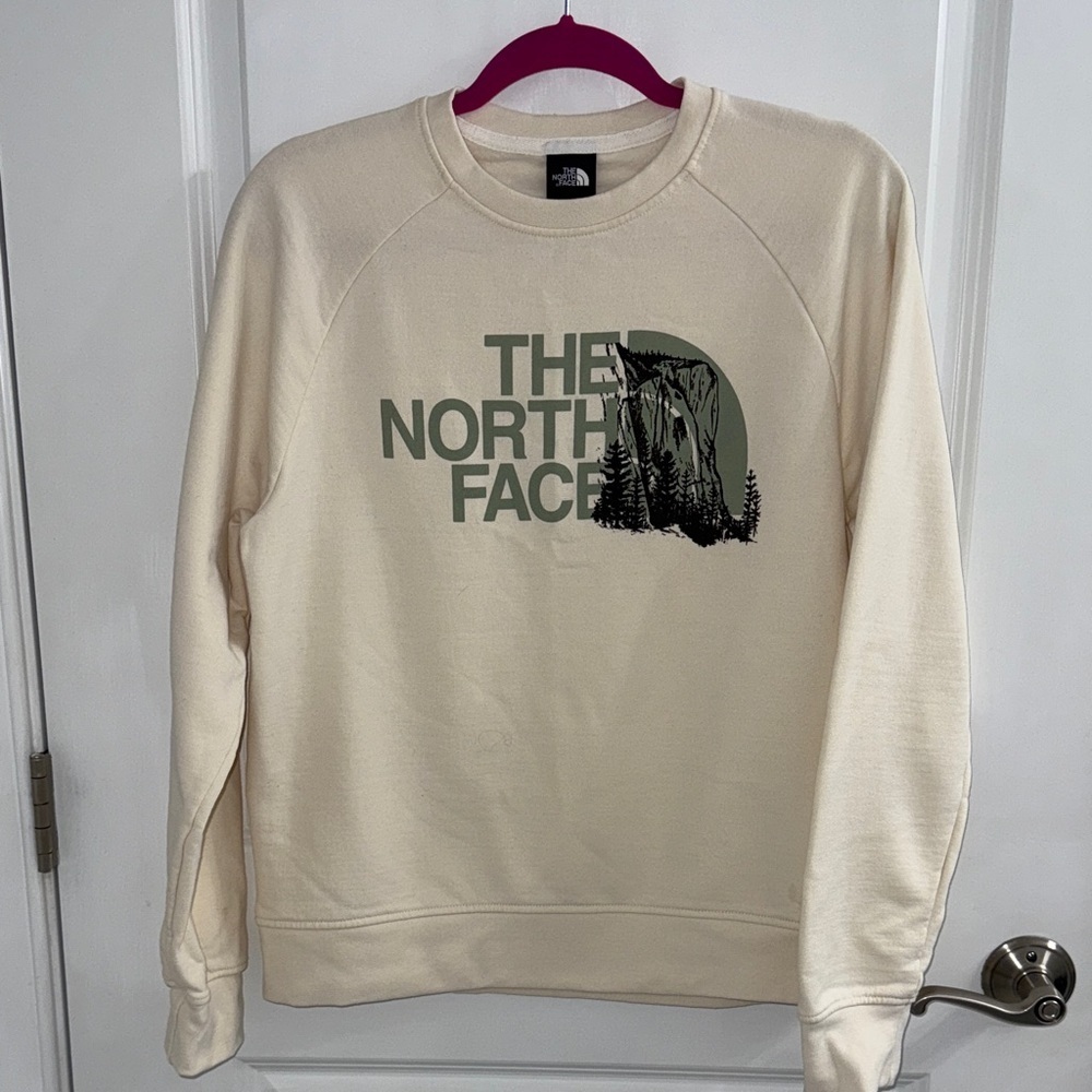 The North Face Cream Crewneck Sweater