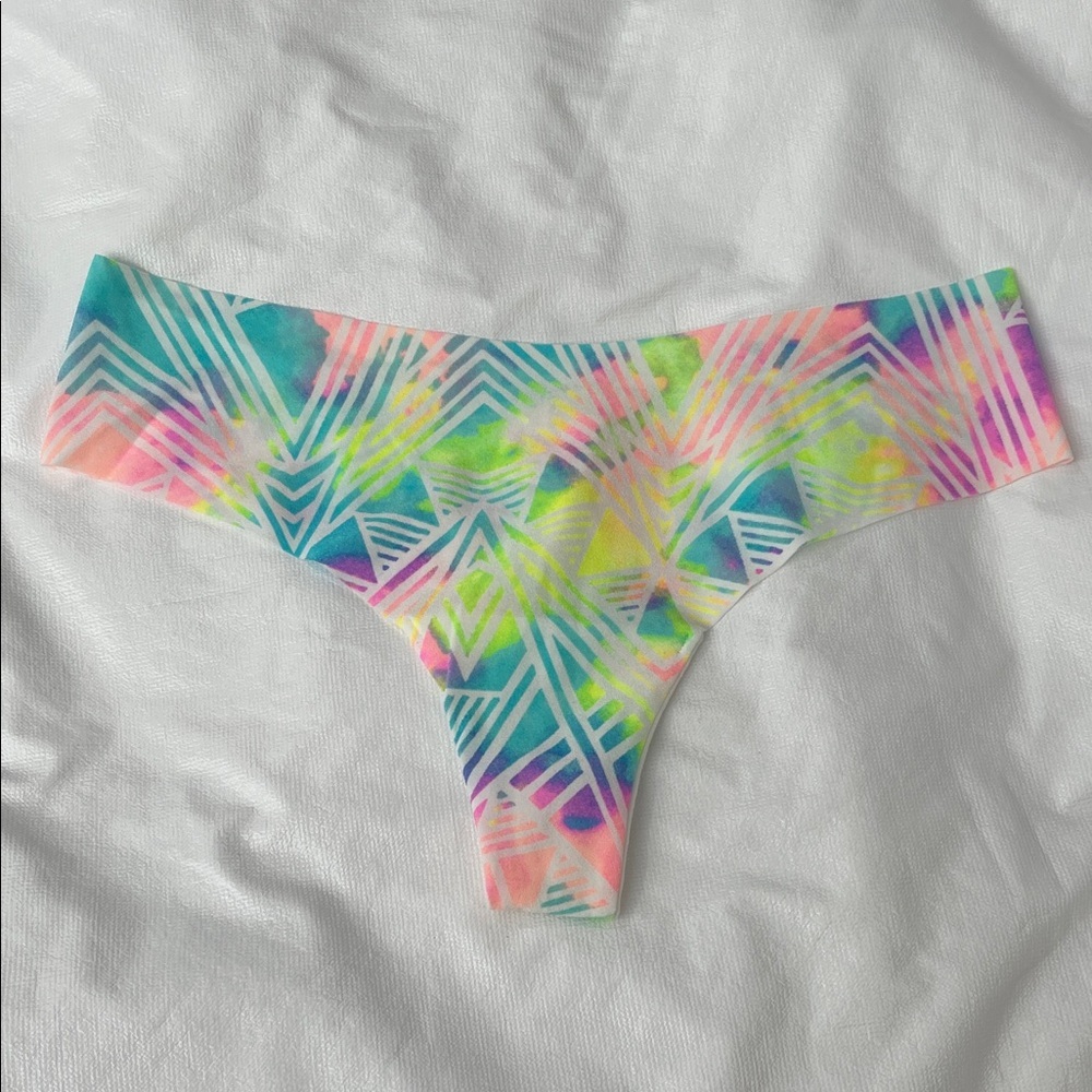 PINK Victoria's Secret Neon Geometric Panties