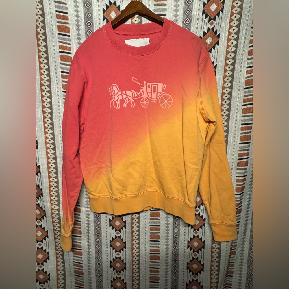 Coach ombre crew neck pullover