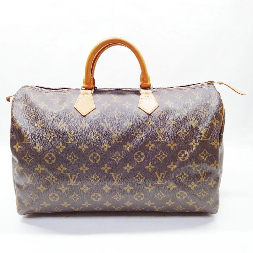 Authentic Louis Vuitton Speedy 40 Monogram Canvas Satchel/Vintage LV Large Bag - Picture 2 of 15