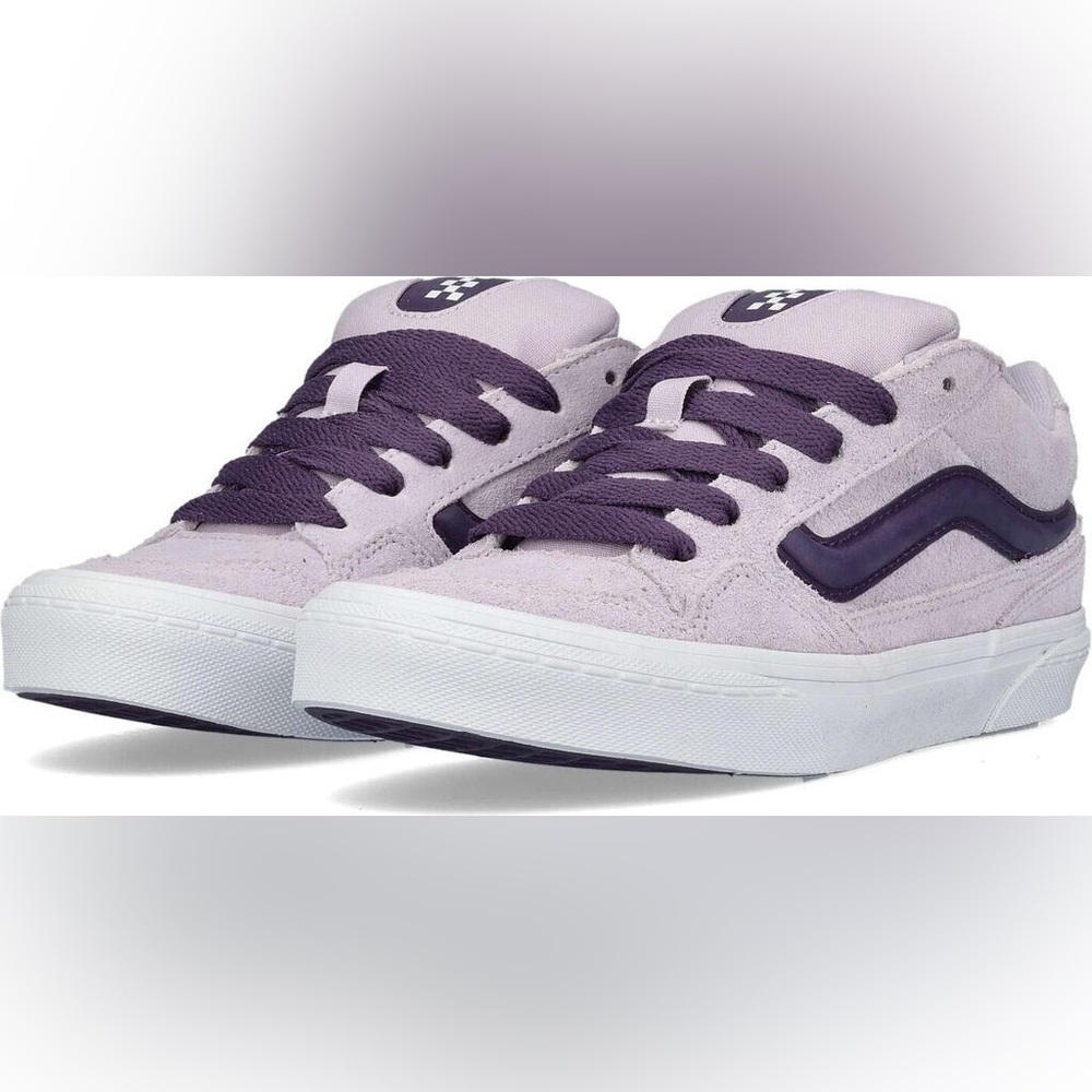 Vans Caldrone Low-Top Suede Sneakers in Lavender and Purple NIB
