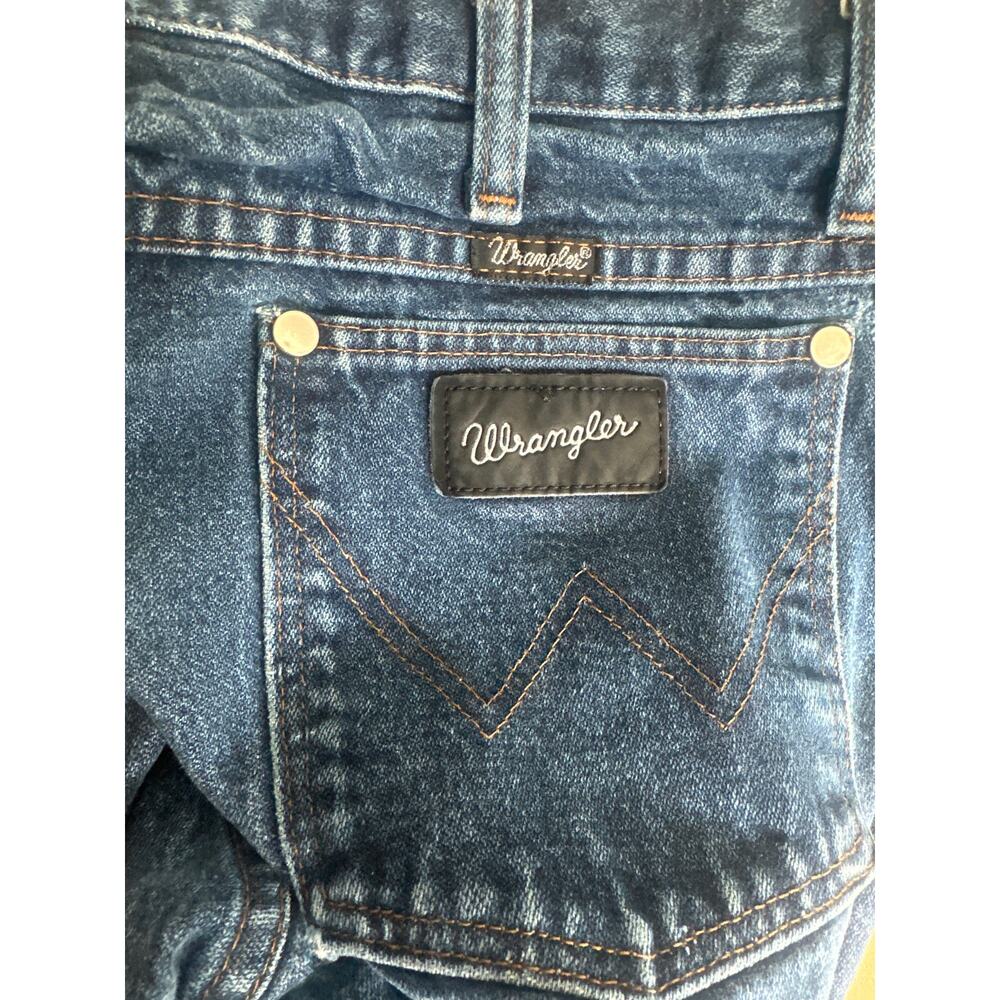 Wrangler Western Straight Leg Cowboy Jeans 32x30 Classic Ranch Denim - Picture 3 of 5
