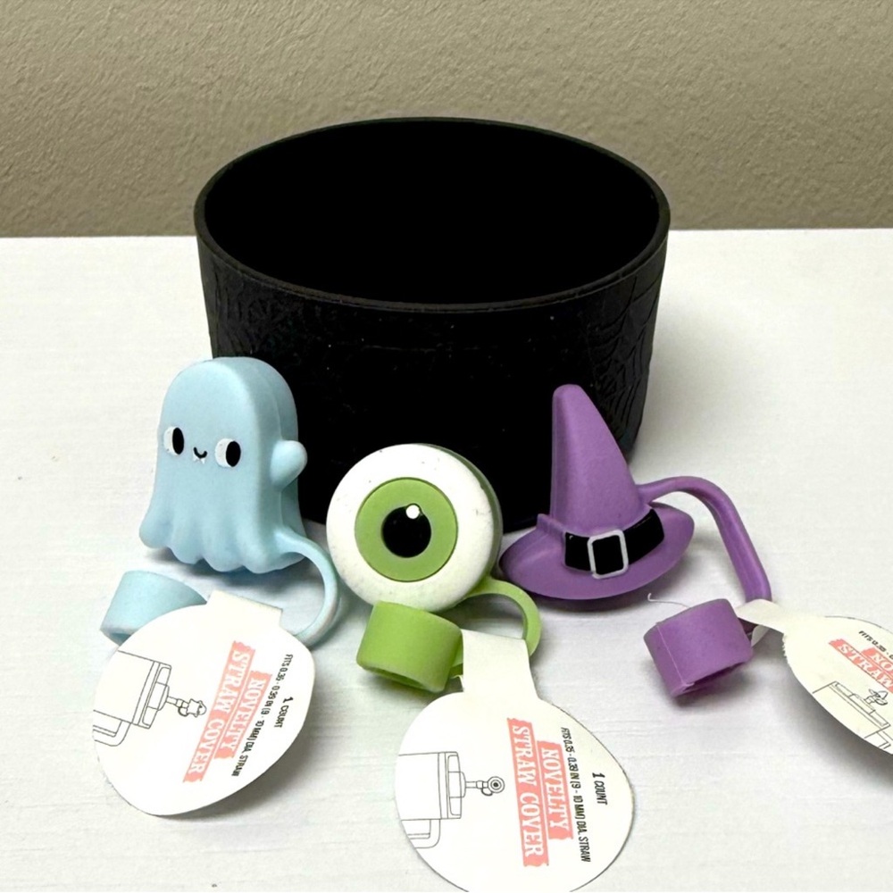 3 for $15 SALE Target Bullseye Tumbler Accessories:  1 Boots & 3 Straw Toppers