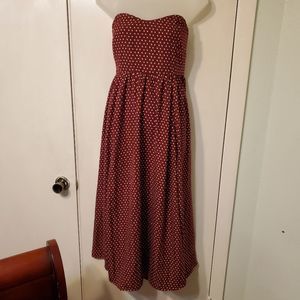 By Together Burgundy Polka Dot Maxi Dress