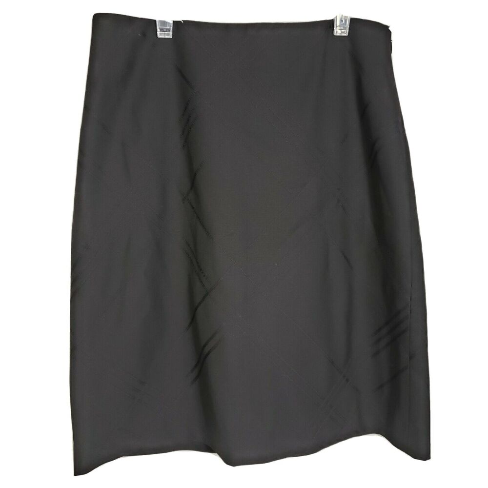 Ann Taylor Women’s Skirt Size 8 A Line Lined Black Knee Length Career Geometric