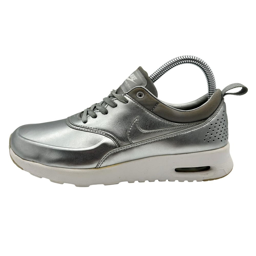 Nike Air Max Thea SE‎ Women's Size 7 Metallic Silver Shoes Sneakers 819640-001