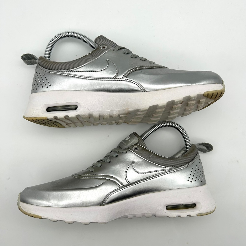 Nike Air Max Thea SE Women's Size 7 Metallic Silver Shoes Sneakers 819640-001 - Picture 9 of 12