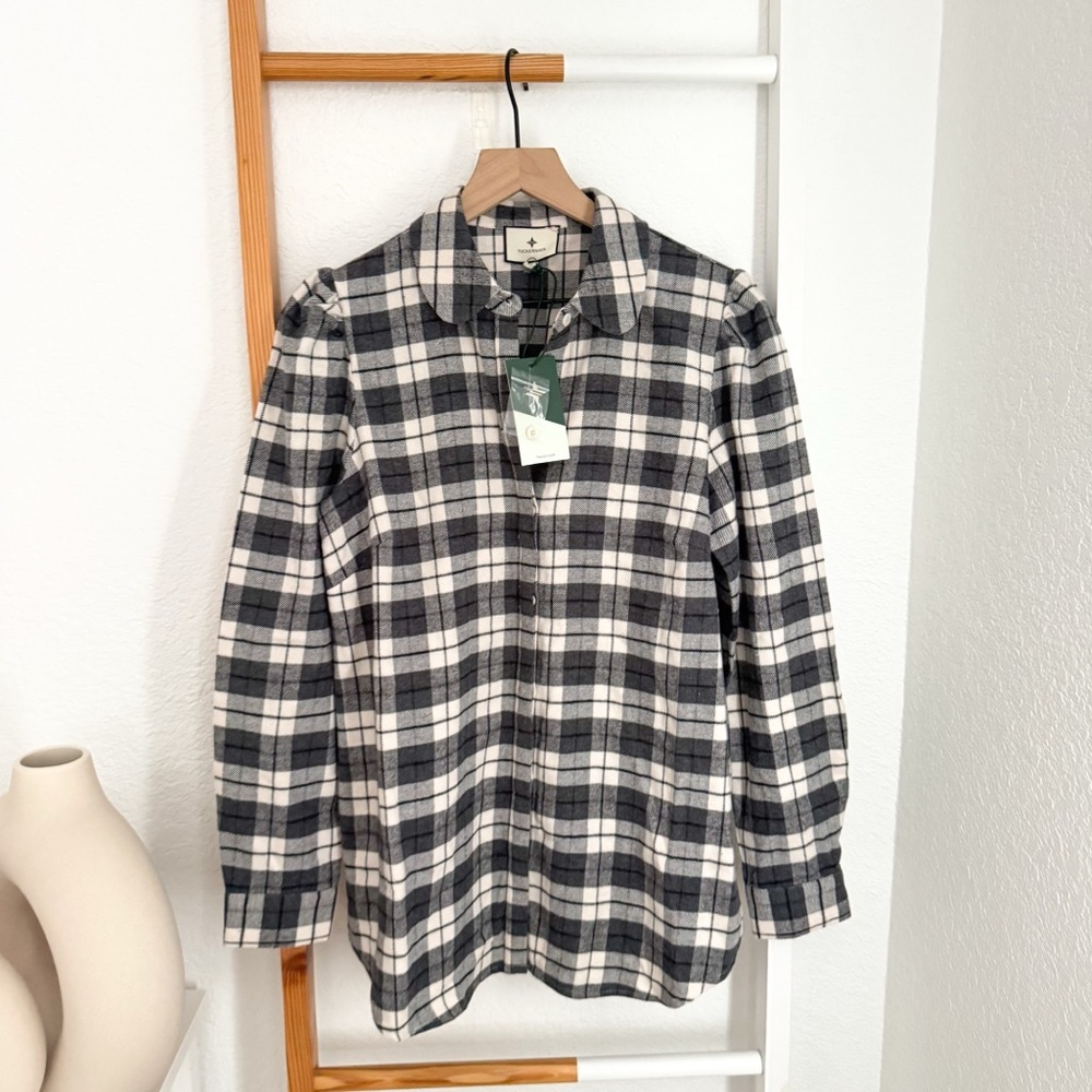 Tuckernuck Saranac Flannel Shirt Gray - Picture 3 of 11