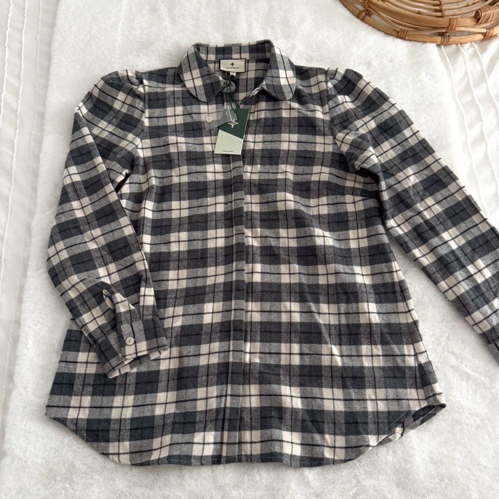 Tuckernuck Saranac Flannel Shirt Gray - Picture 5 of 11