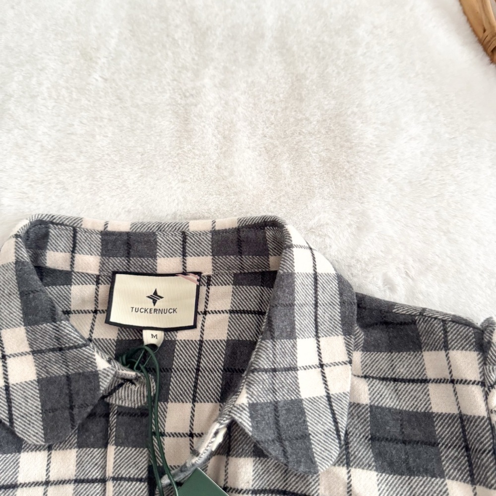 Tuckernuck Saranac Flannel Shirt Gray - Picture 7 of 11