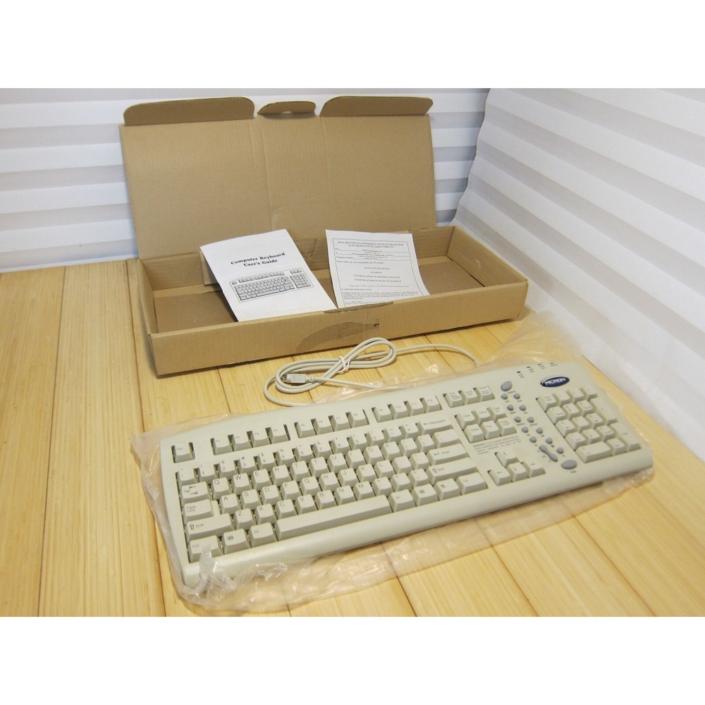 NOS Vintage Retro Micron NMB for Micron Windows Keyboard RT9258TW PS/2 (1 of 3)