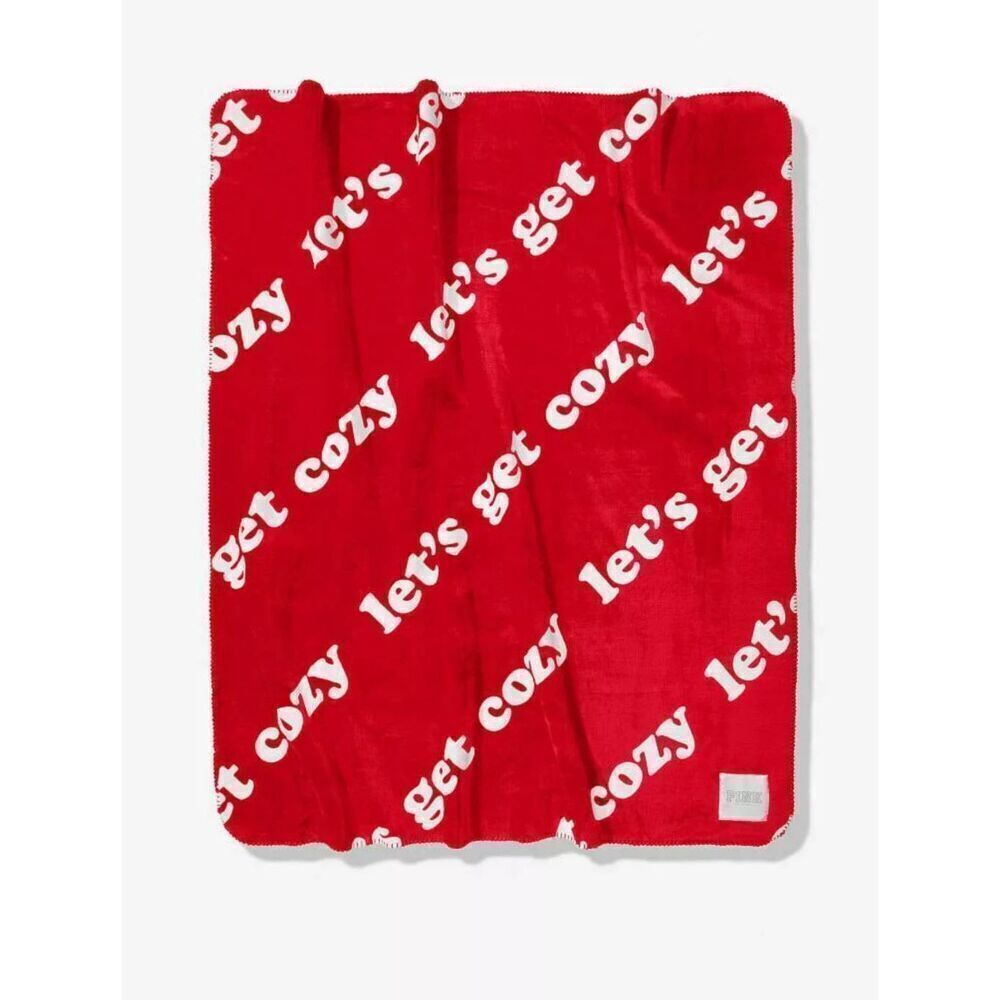 Victoria's Secret Pink Let's Get Cozy Sherpa Blanket