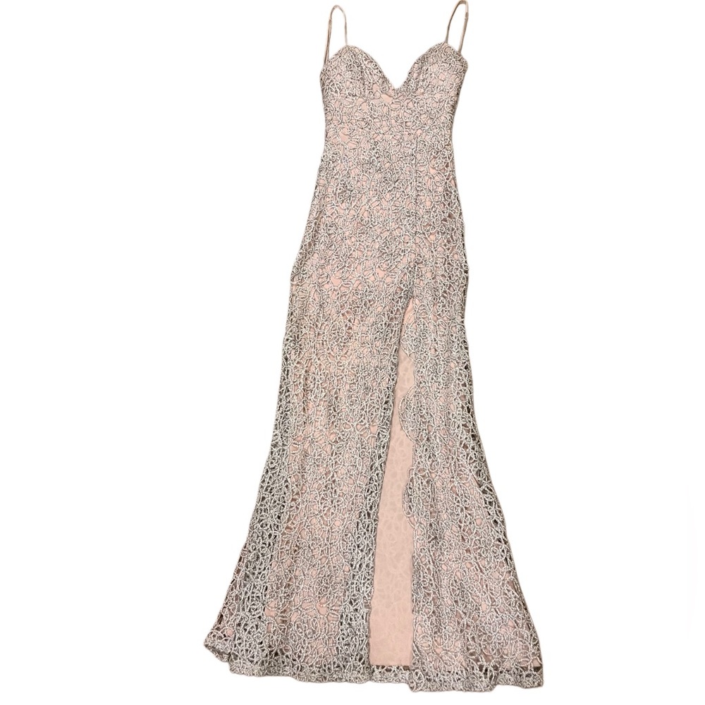 Lace Maxi Prom Dress