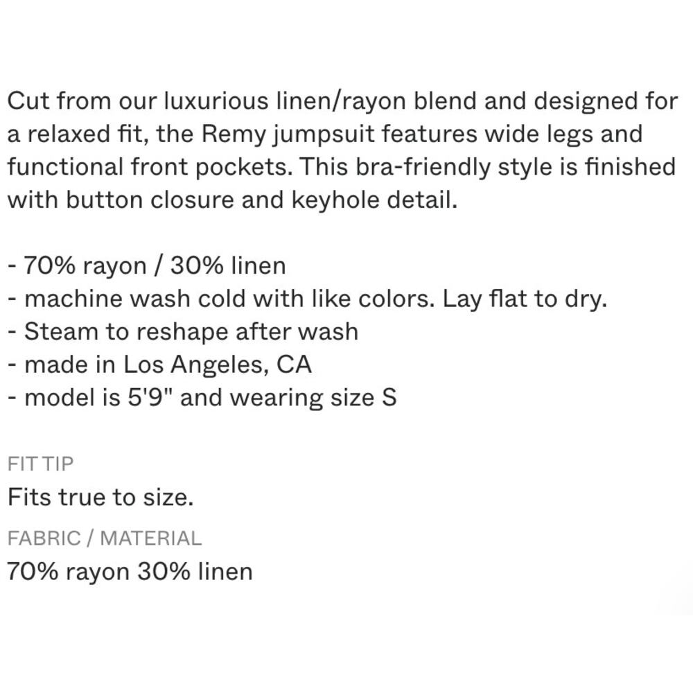 Rachel Pally Linen Remy Jumpsuit - Picture 9 of 9