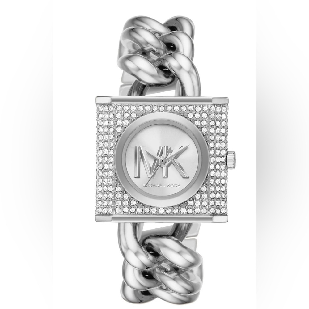 Michael Kors Silver Chain-Link Watch