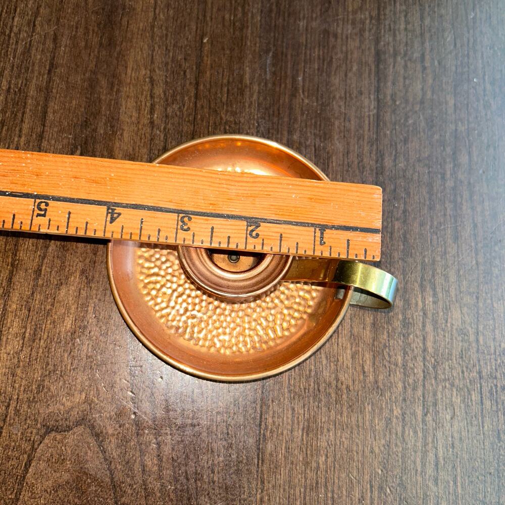 Vtg Coppercraft Guild Bedside Candle Stick Holder Copper & Brass - Picture 6 of 6