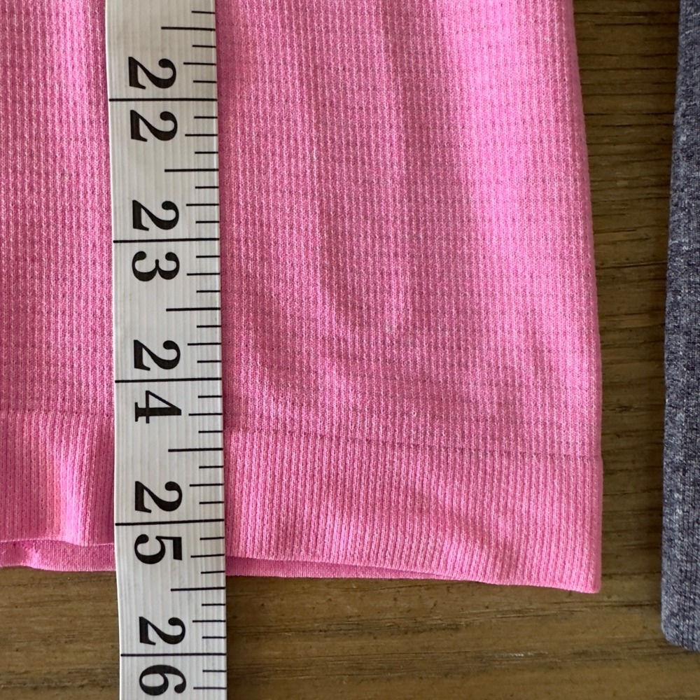 Lululemon Swiftly Tech Long Sleeve Top-Grey/Pink Combo-Slim Fit-Women's Size 4‎ - Picture 7 of 14