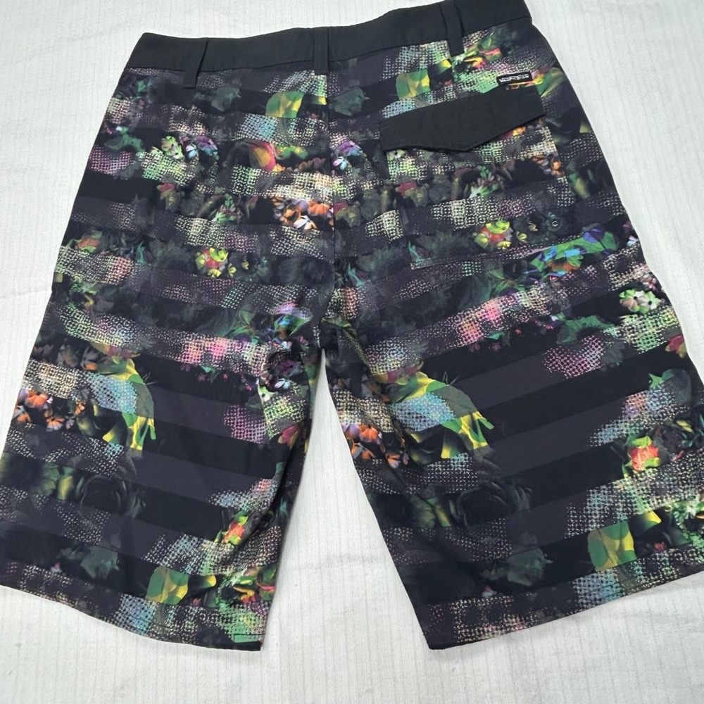 Vans Vanphibian Beflor Board Shorts Mens Size 30 Black Floral Swim Hybrid Skate - Picture 4 of 5