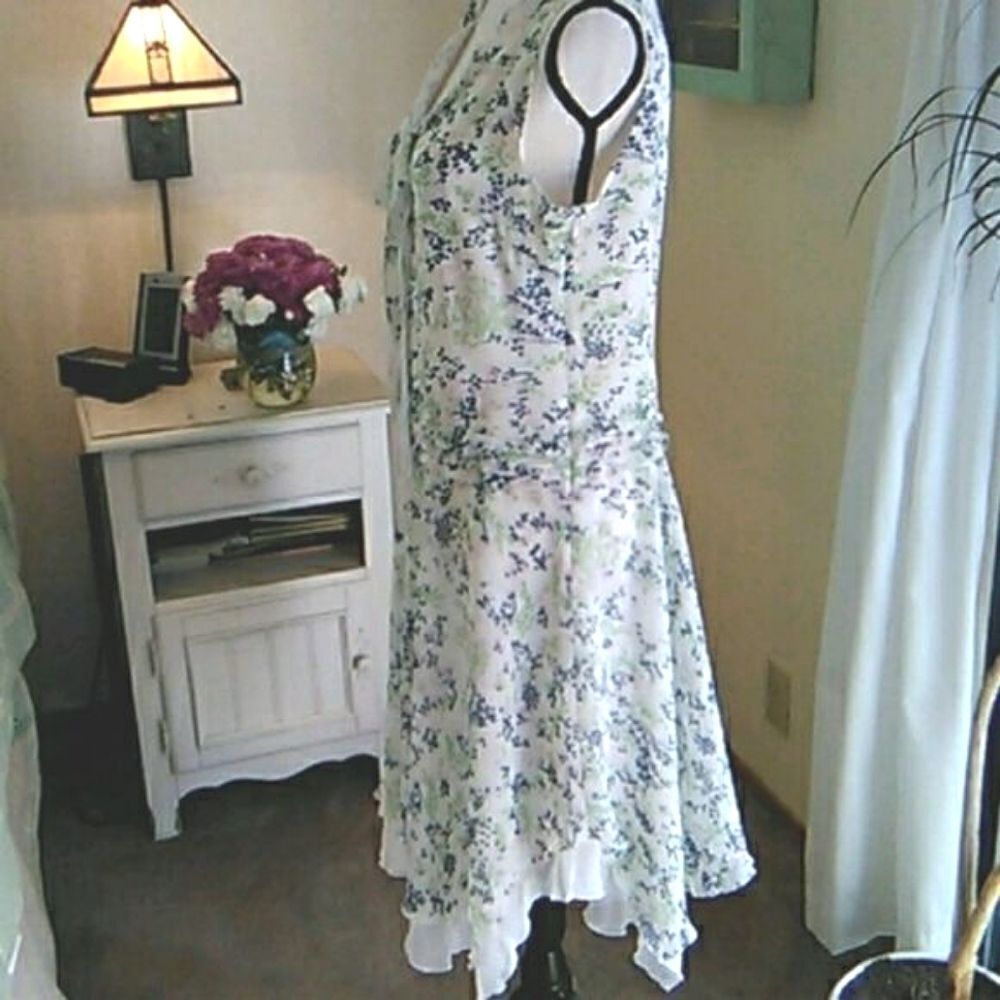 Theme Layered Asymmetrical Dress Cottagecore.  Fairycore. SOFT Girl - Picture 6 of 13