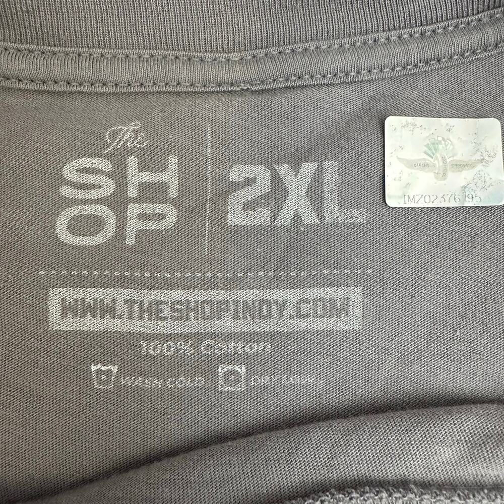The Shop Indy 500 Long Sleeve Tee "Vintage IMS Entrance" Graphic Gray Men's 2XL - Picture 5 of 5