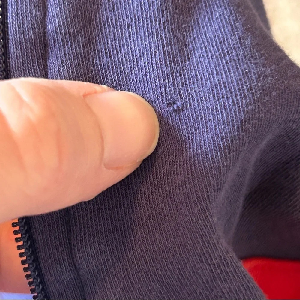 Little English Boy's Size 8 Hastings Half-Zip Red Navy Blue Pullover Colorblock - Picture 5 of 5
