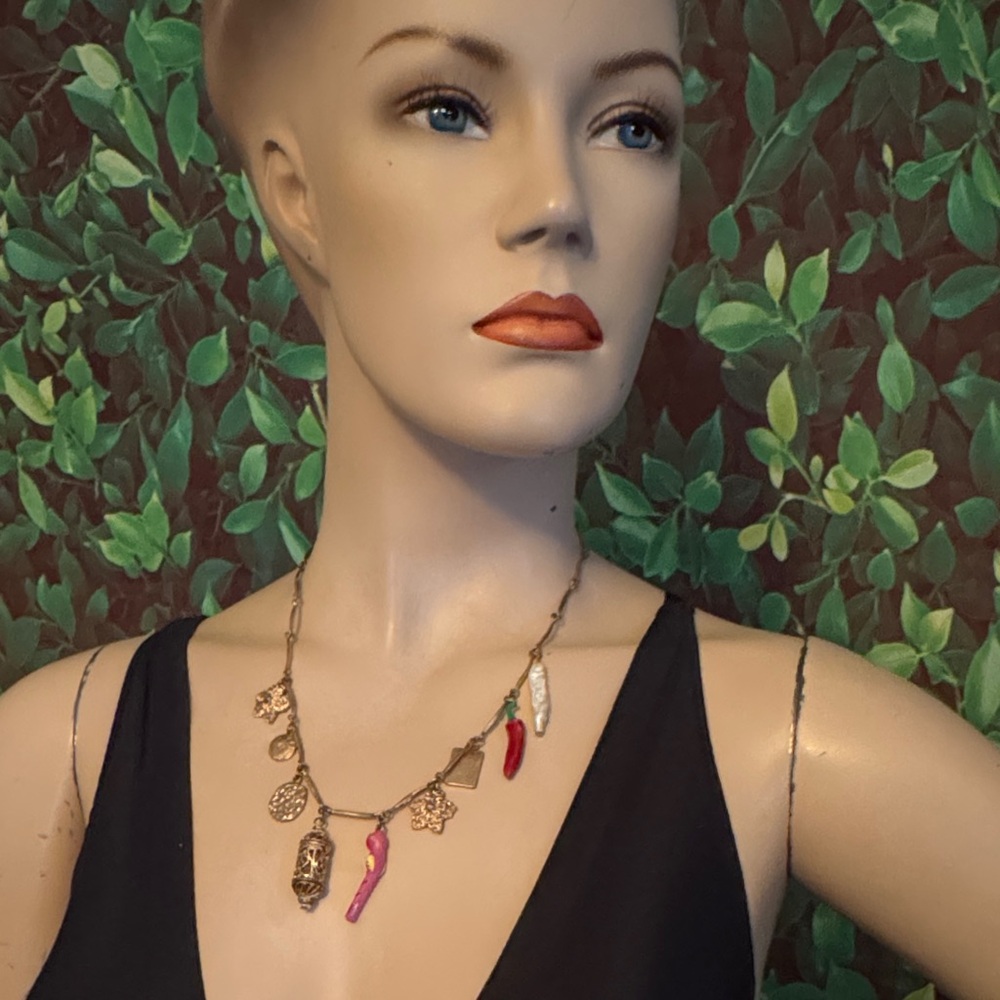 Zara Hot Pepper Charm Necklace - Picture 2 of 16