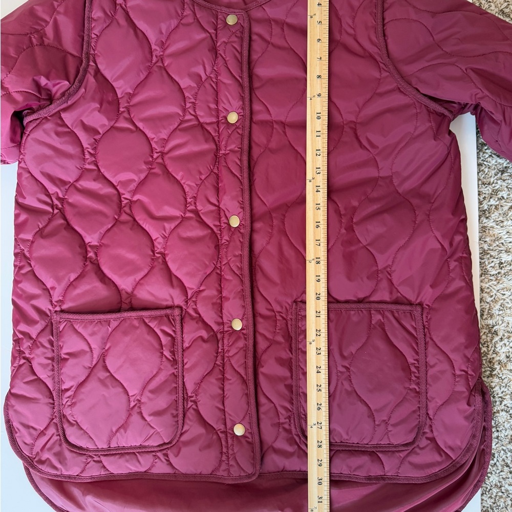 St John’s Bay Quilted Snap Button Jacket Lightweight Packable Shacket Wo… - Picture 7 of 10